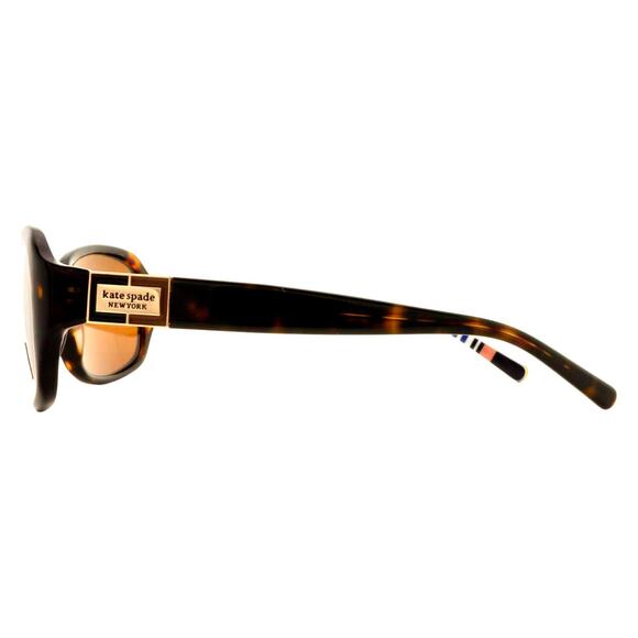 Kate Spade New York Annika/P/S Sunglasses Tortoise/Striped Brown Polarized NWOT - Picture 3 of 12
